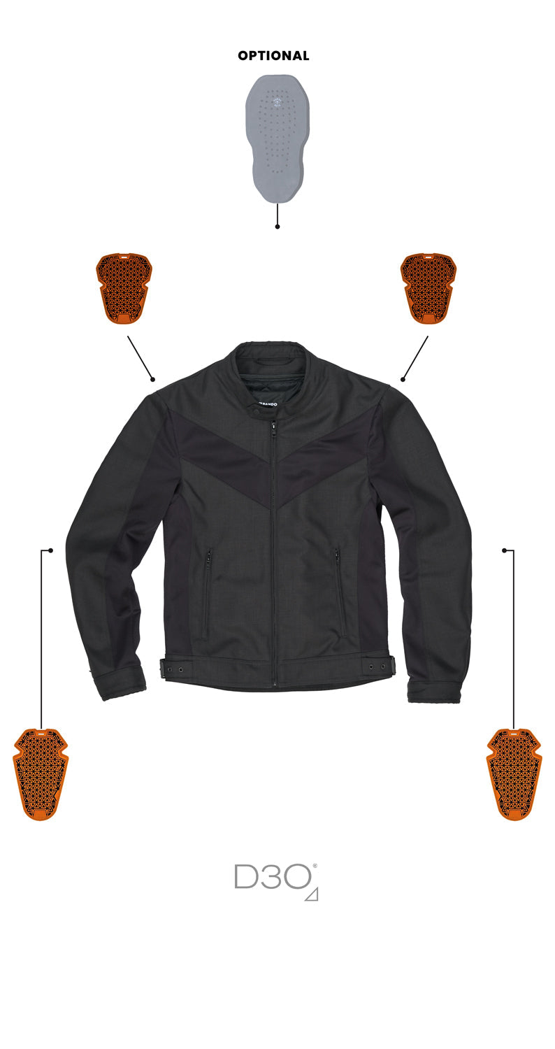 Jacket with amor