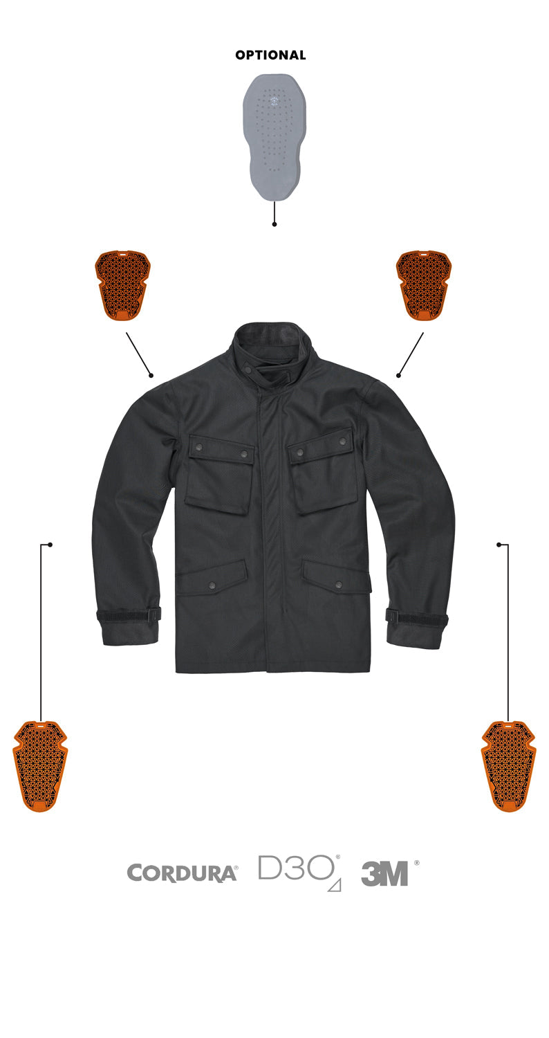 Jacket with amor